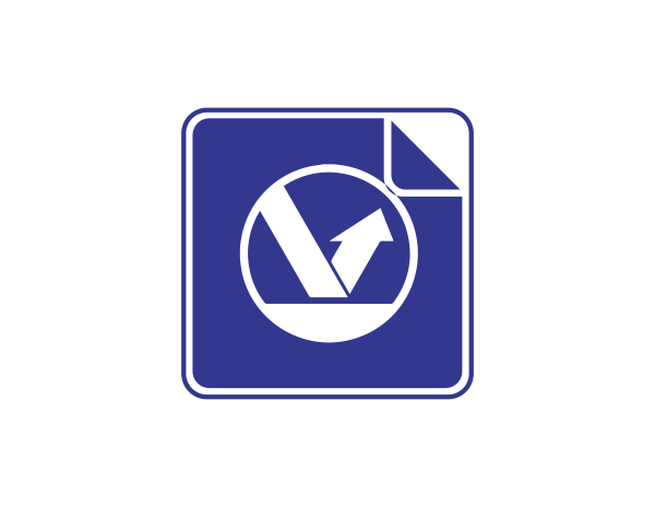 Refelecterende sticker blauw